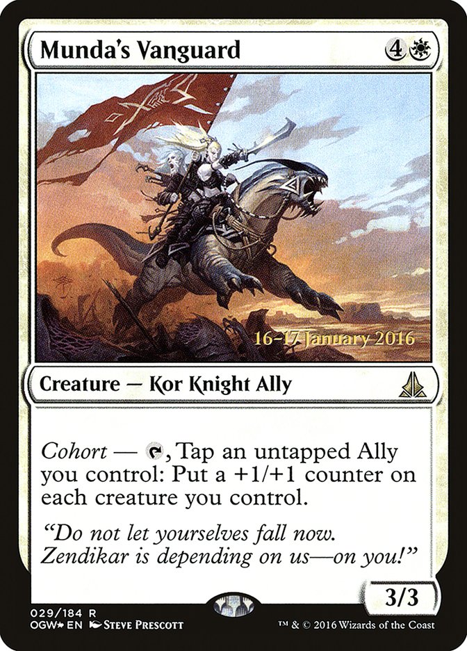 Munda's Vanguard [Oath of the Gatewatch Prerelease Promos] - Magic: The Gathering - Card Brawlers | Quebec | Canada |