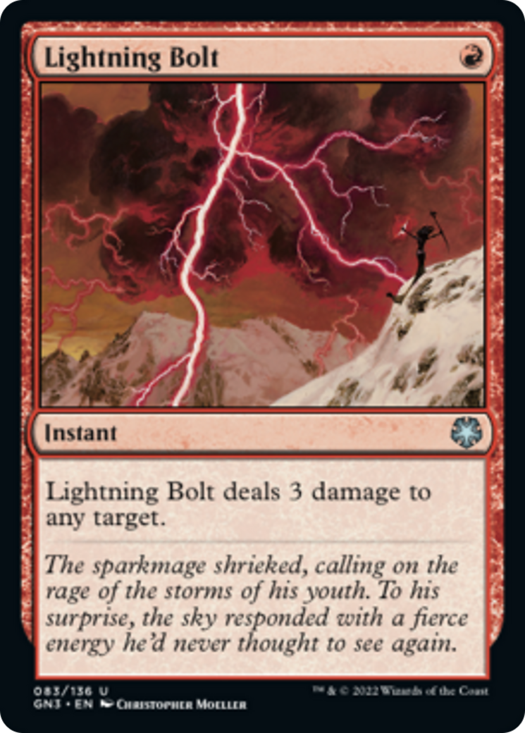 Lightning Bolt [Game Night: Free-for-All] - Magic: The Gathering - Card Brawlers | Quebec | Canada |