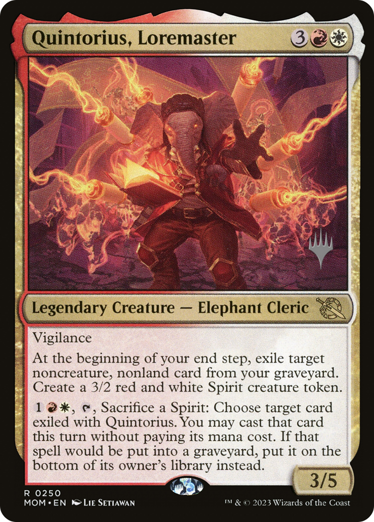 Quintorius, Loremaster (Promo Pack) [March of the Machine Promos] - Magic: The Gathering - Card Brawlers | Quebec | Canada |