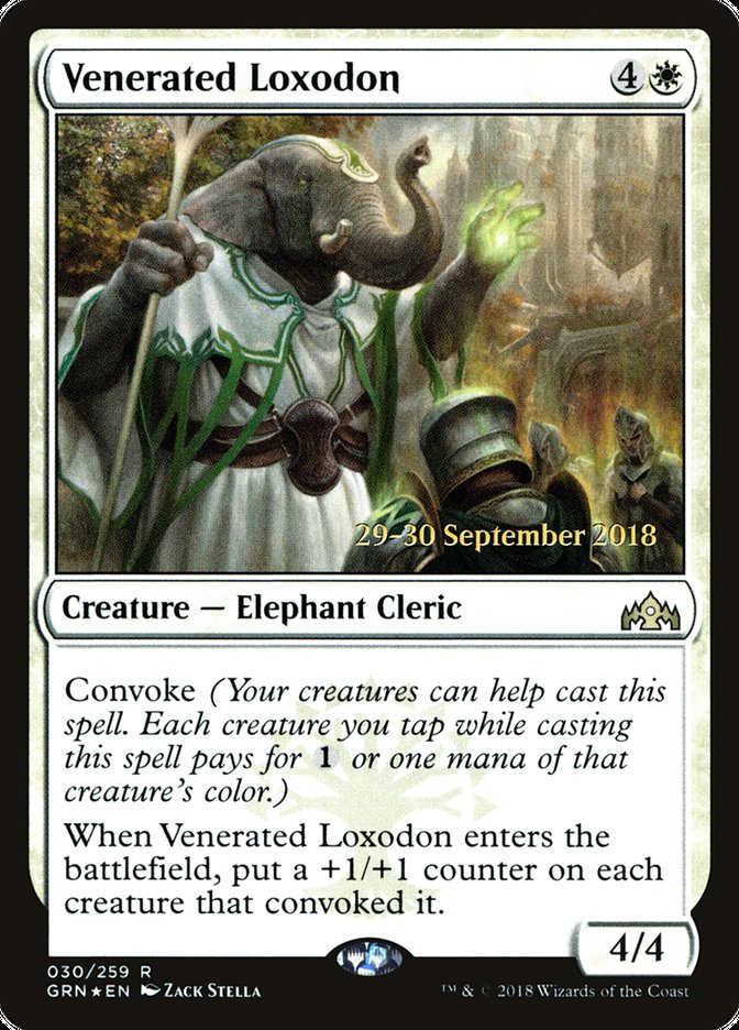 Venerated Loxodon [Guilds of Ravnica Prerelease Promos] - Magic: The Gathering - Card Brawlers | Quebec | Canada |