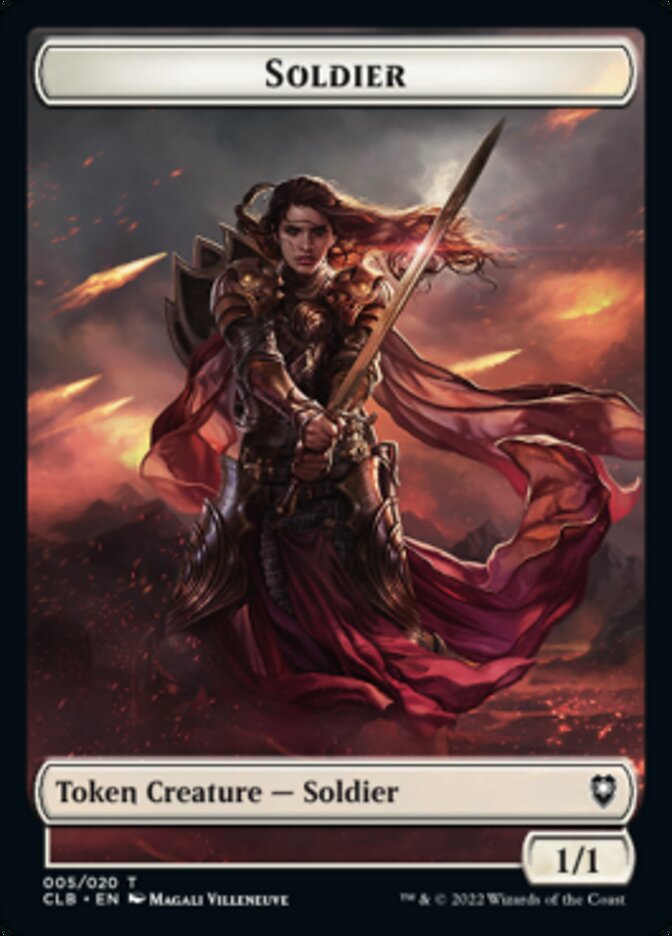 Soldier Token [Commander Legends: Battle for Baldur's Gate Tokens] - Magic: The Gathering - Card Brawlers | Quebec | Canada |