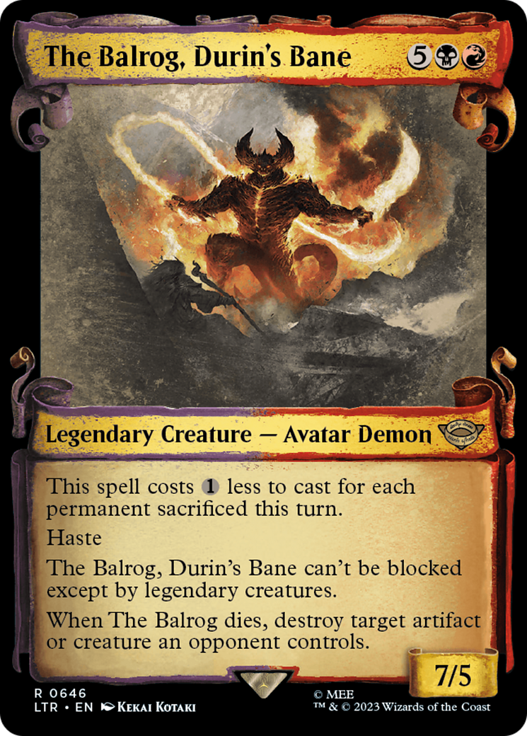 The Balrog, Durin's Bane [The Lord of the Rings: Tales of Middle-Earth Showcase Scrolls] - Magic: The Gathering - Card Brawlers | Quebec | Canada |