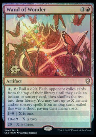 Wand of Wonder [Commander Legends: Battle for Baldur's Gate Prerelease Promos] - Magic: The Gathering - Card Brawlers | Quebec | Canada |