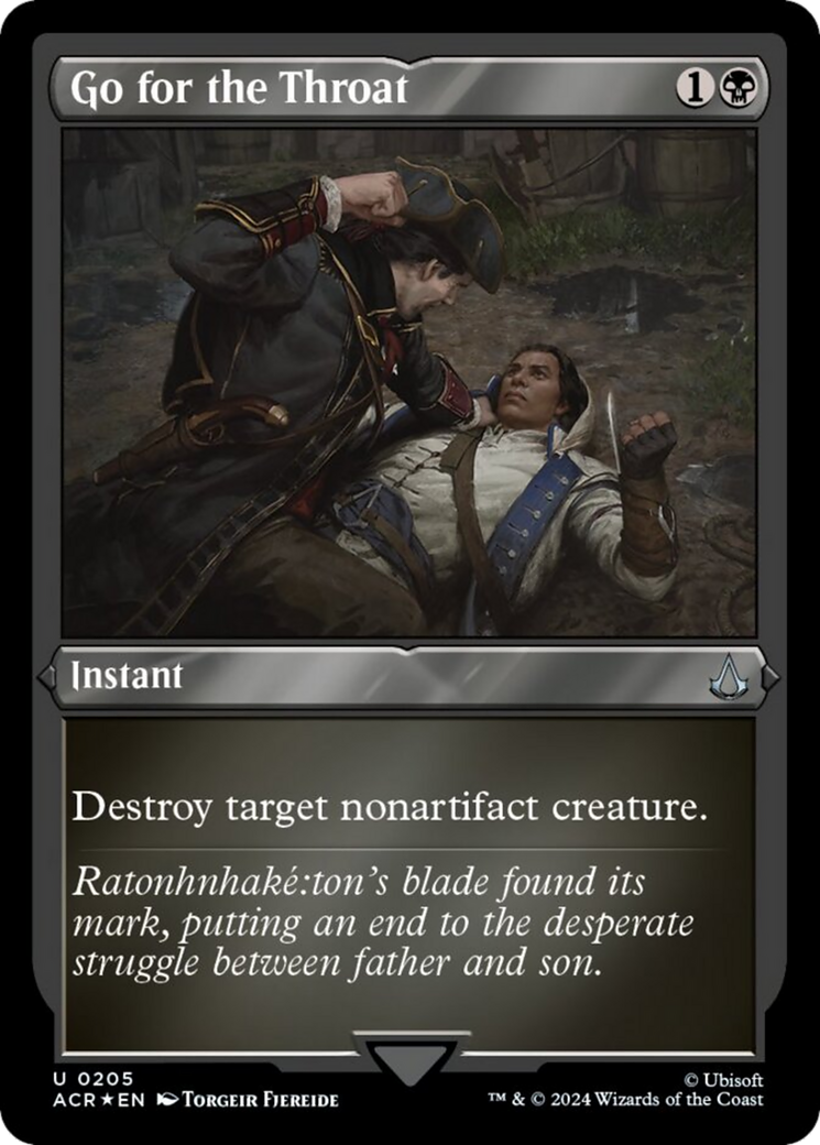 Go for the Throat (Foil Etched) [Assassin's Creed] - Magic: The Gathering - Card Brawlers | Quebec | Canada |