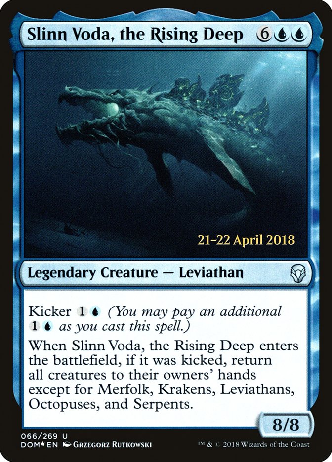 Slinn Voda, the Rising Deep [Dominaria Prerelease Promos] - Magic: The Gathering - Card Brawlers | Quebec | Canada |