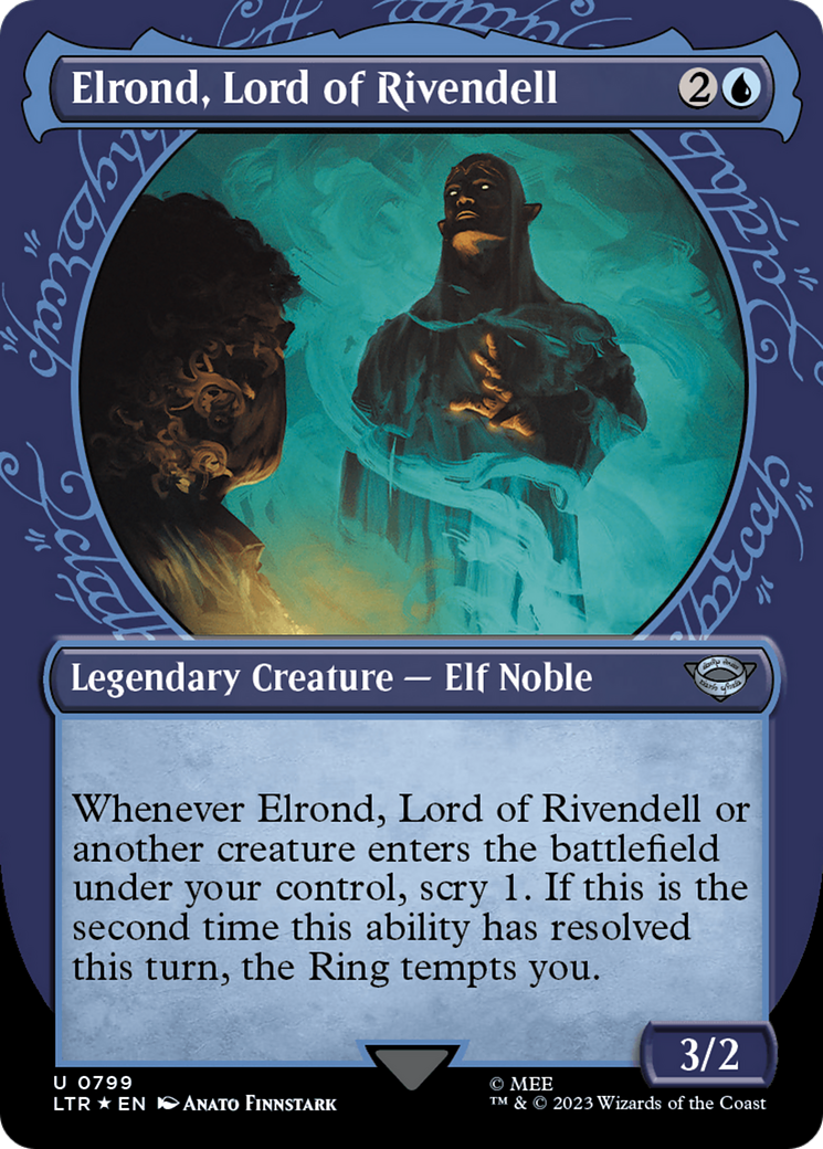 Elrond, Lord of Rivendell (Showcase) (Surge Foil) [The Lord of the Rings: Tales of Middle-Earth] - Magic: The Gathering - Card Brawlers | Quebec | Canada |