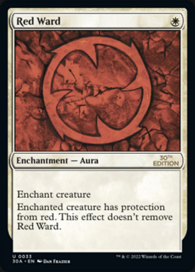 Red Ward [30th Anniversary Edition] - Magic: The Gathering - Card Brawlers | Quebec | Canada |