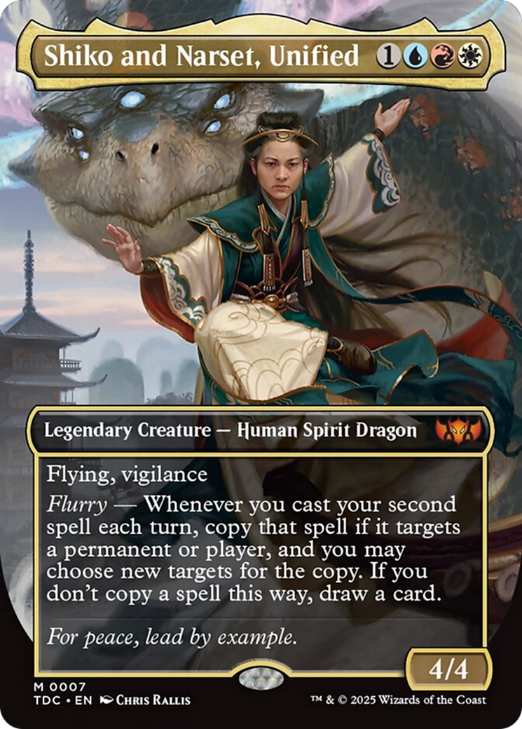 Shiko and Narset, Unified (Borderless) [Tarkir: Dragonstorm Commander] - Magic: The Gathering - Card Brawlers | Quebec | Canada |