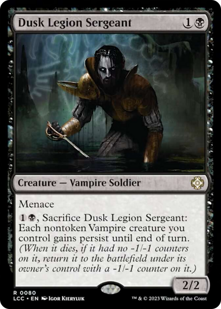 Dusk Legion Sergeant [The Lost Caverns of Ixalan Commander] - Magic: The Gathering - Card Brawlers | Quebec | Canada |