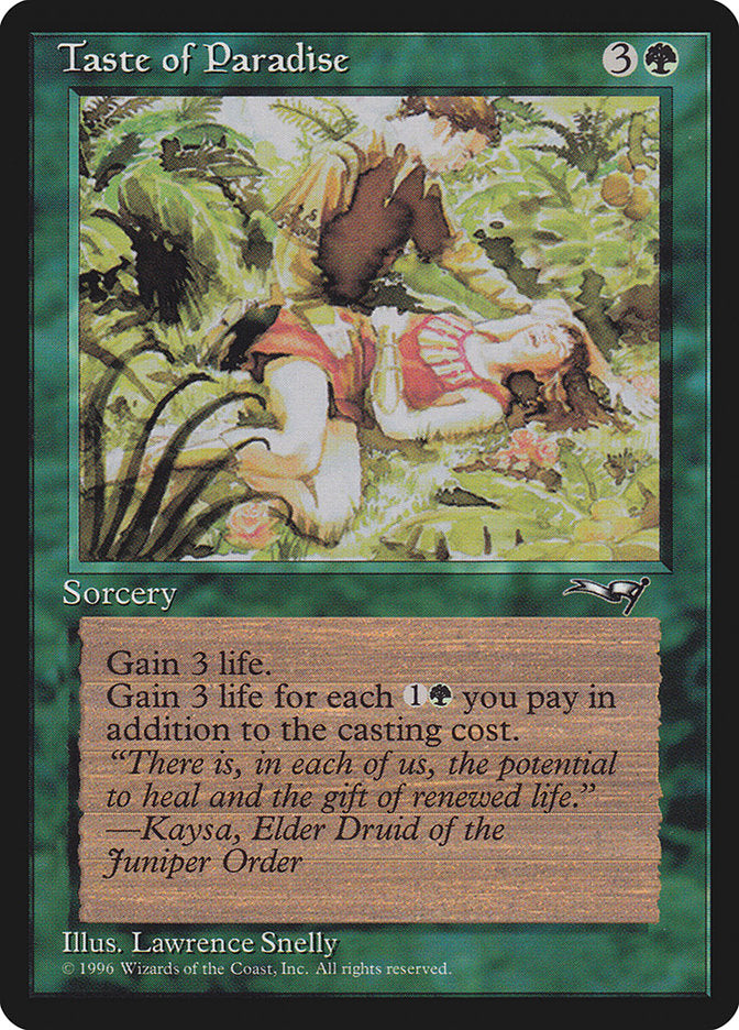 Taste of Paradise (Red Attire) [Alliances] - Magic: The Gathering - Card Brawlers | Quebec | Canada |