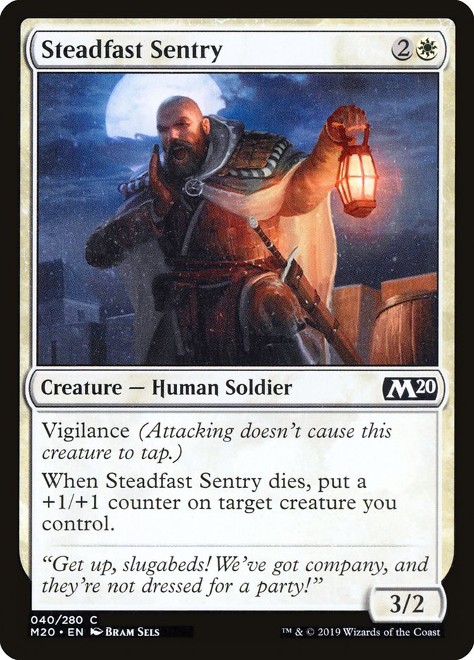 Steadfast Sentry [Core Set 2020] - Magic: The Gathering - Card Brawlers | Quebec | Canada |