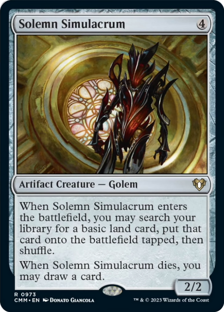 Solemn Simulacrum [Commander Masters] - Magic: The Gathering - Card Brawlers | Quebec | Canada |