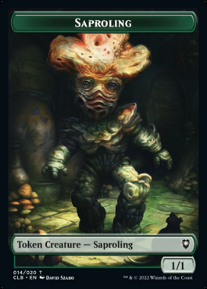 Treasure // Saproling Double-Sided Token [Commander Legends: Battle for Baldur's Gate Tokens] - Magic: The Gathering - Card Brawlers | Quebec | Canada |