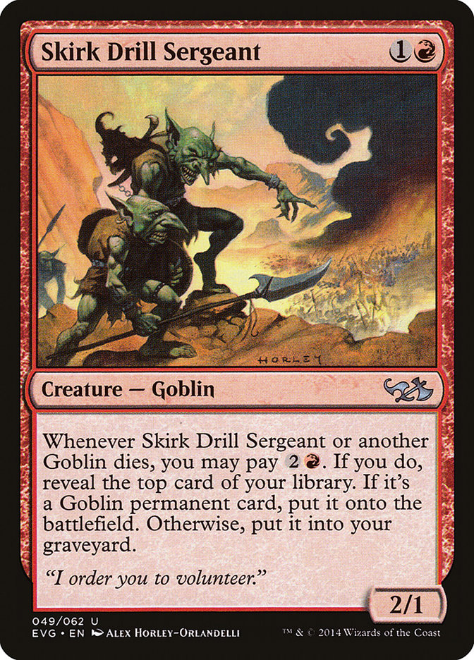 Skirk Drill Sergeant (Elves vs. Goblins) [Duel Decks Anthology] - Magic: The Gathering - Card Brawlers | Quebec | Canada |