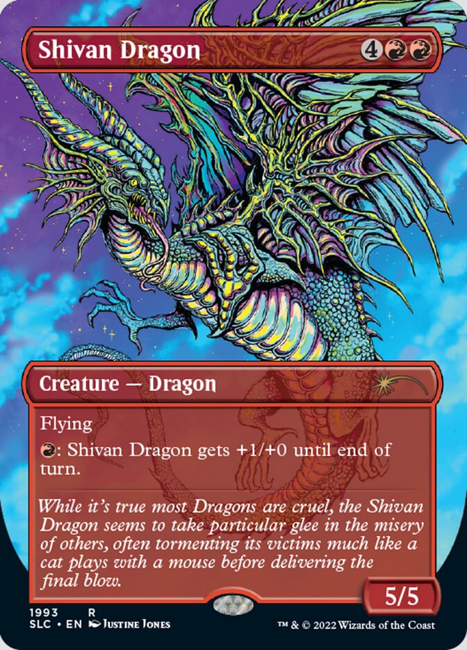 Shivan Dragon (Borderless) [Secret Lair Countdown Kit] - Magic: The Gathering - Card Brawlers | Quebec | Canada |