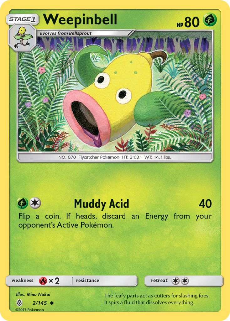 Weepinbell (2/145) [Sun & Moon: Guardians Rising] - Pokémon - Card Brawlers | Quebec | Canada |