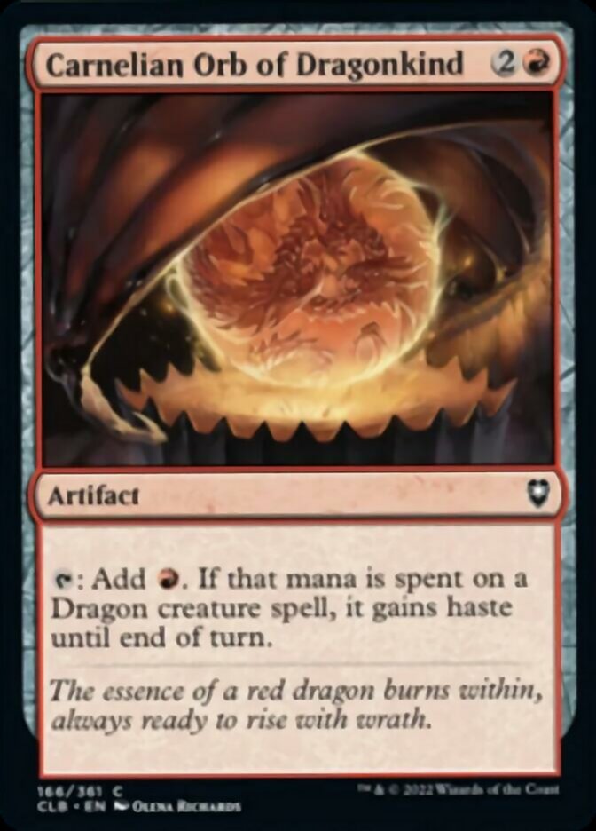 Carnelian Orb of Dragonkind [Commander Legends: Battle for Baldur's Gate] - Magic: The Gathering - Card Brawlers | Quebec | Canada |