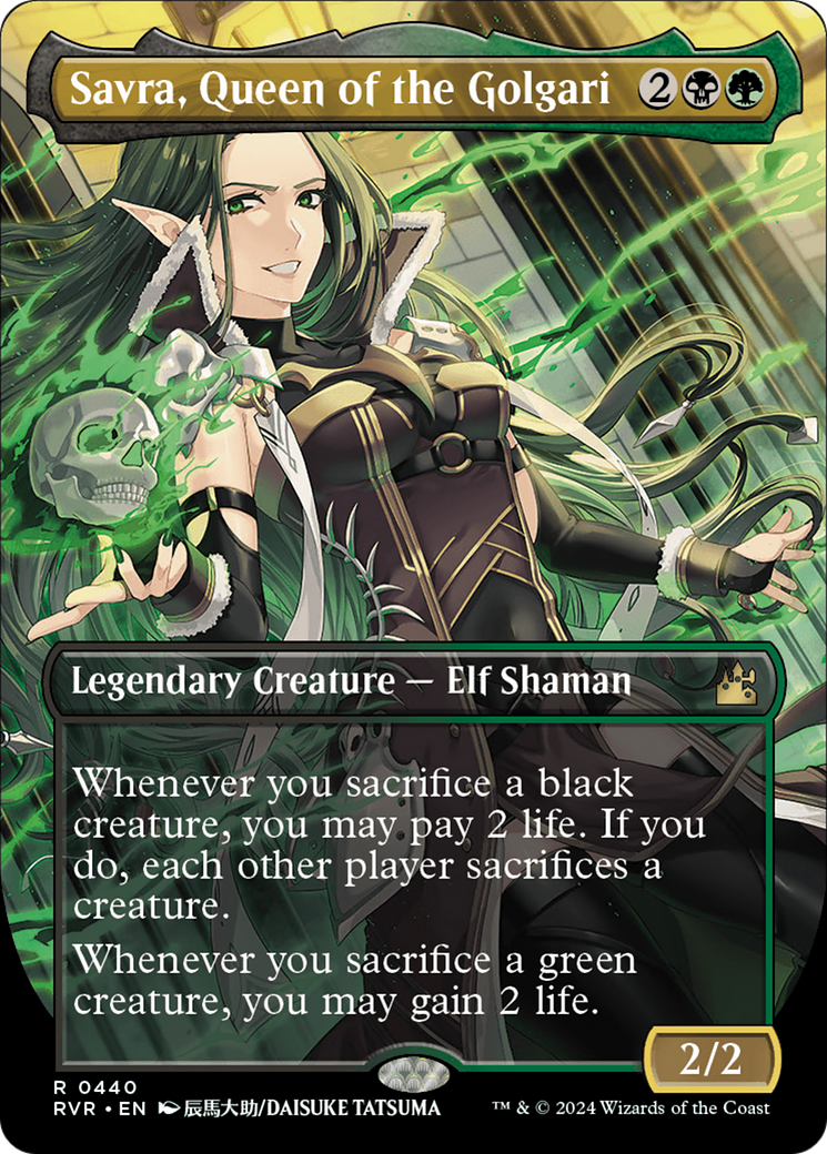 Savra, Queen of the Golgari (Anime Borderless) [Ravnica Remastered] - Magic: The Gathering - Card Brawlers | Quebec | Canada |
