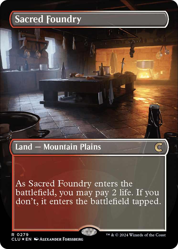 Sacred Foundry (Borderless) [Ravnica: Clue Edition] - Magic: The Gathering - Card Brawlers | Quebec | Canada |