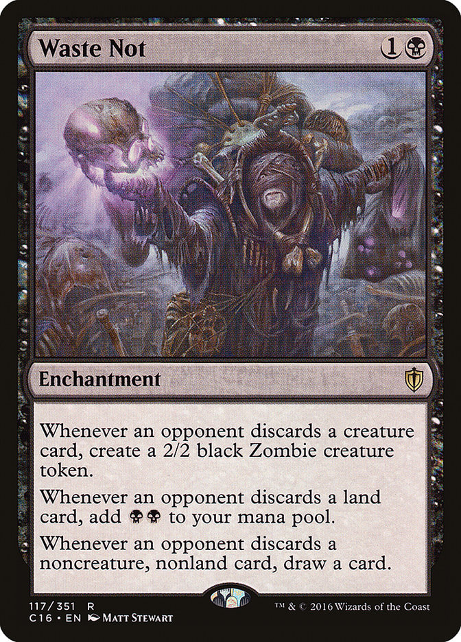 Waste Not [Commander 2016] - Magic: The Gathering - Card Brawlers | Quebec | Canada |