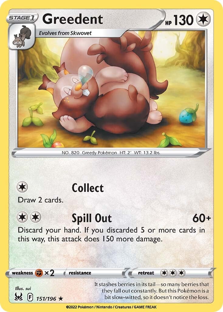Greedent (151/196) [Sword & Shield: Lost Origin] - Pokémon - Card Brawlers | Quebec | Canada |