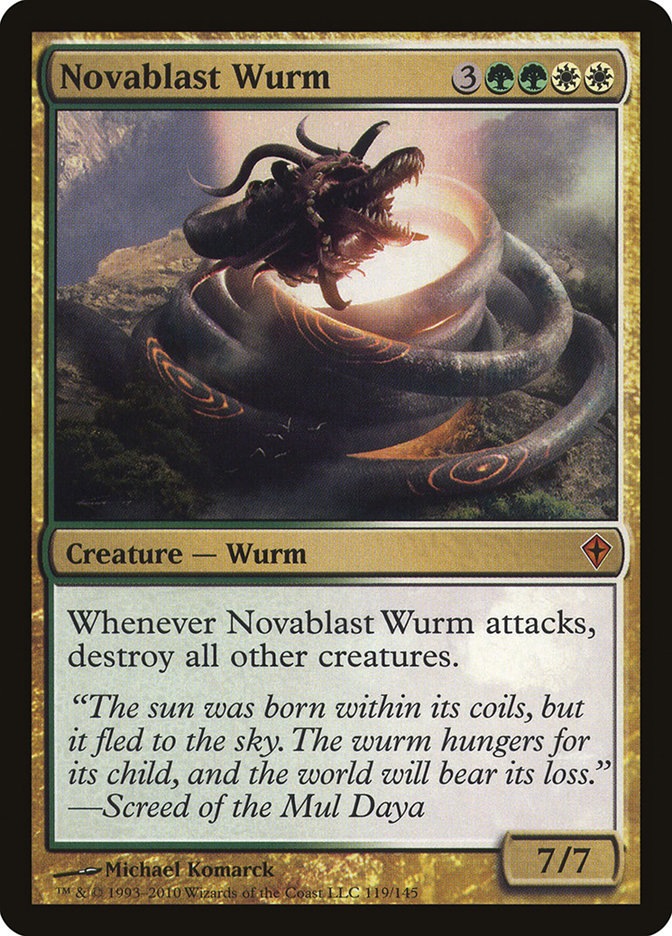 Novablast Wurm [Worldwake] - Magic: The Gathering - Card Brawlers | Quebec | Canada |