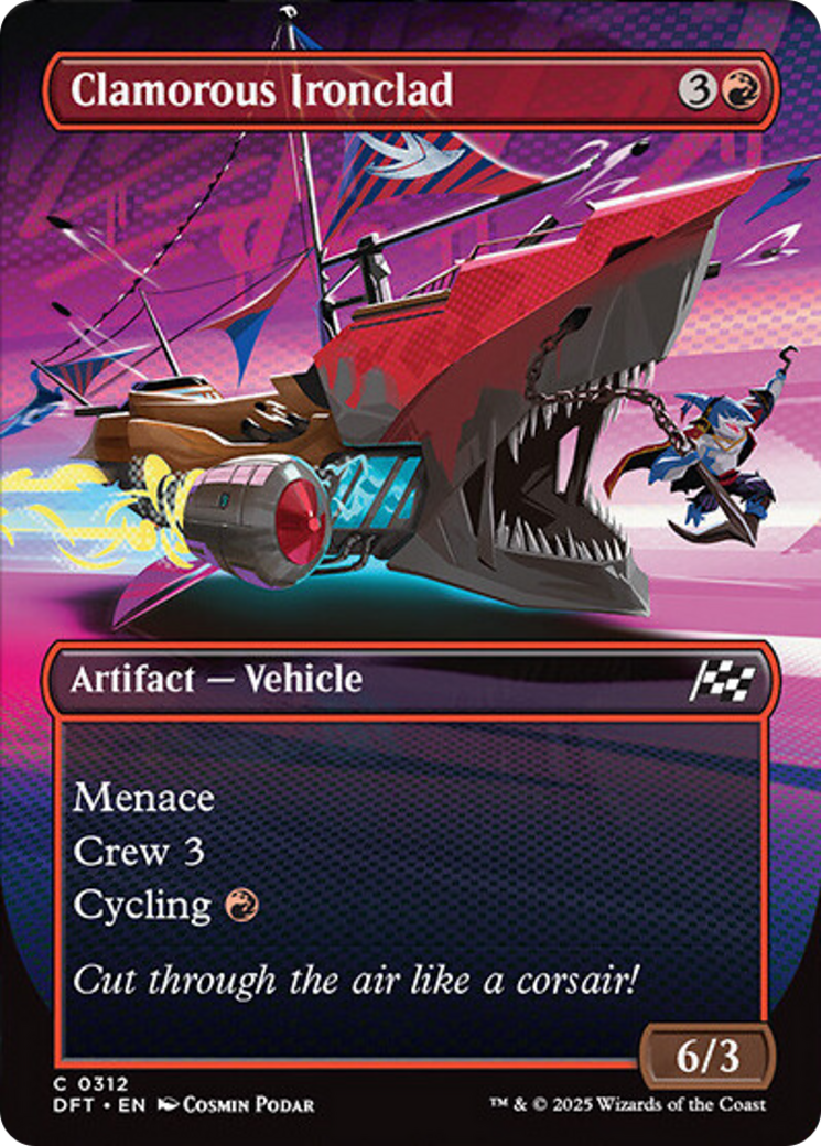 Clamorous Ironclad (Borderless) [Aetherdrift] - Magic: The Gathering - Card Brawlers | Quebec | Canada |