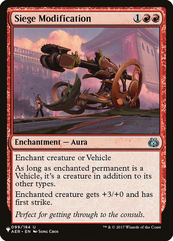 Siege Modification [The List] - Magic: The Gathering - Card Brawlers | Quebec | Canada |