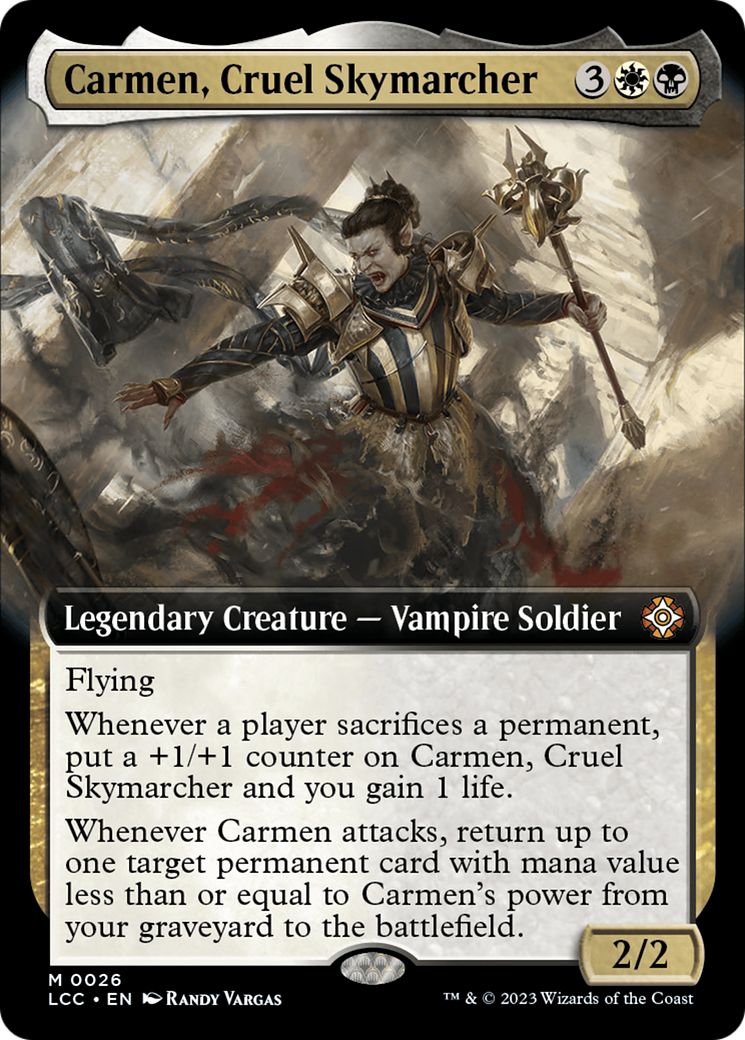 Carmen, Cruel Skymarcher (Extended Art) [The Lost Caverns of Ixalan Commander] - Magic: The Gathering - Card Brawlers | Quebec | Canada |
