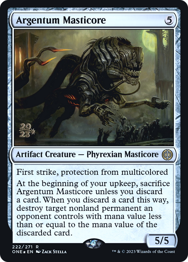 Argentum Masticore [Phyrexia: All Will Be One Prerelease Promos] - Magic: The Gathering - Card Brawlers | Quebec | Canada |