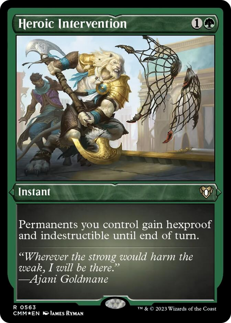 Heroic Intervention (Foil Etched) [Commander Masters] - Magic: The Gathering - Card Brawlers | Quebec | Canada |