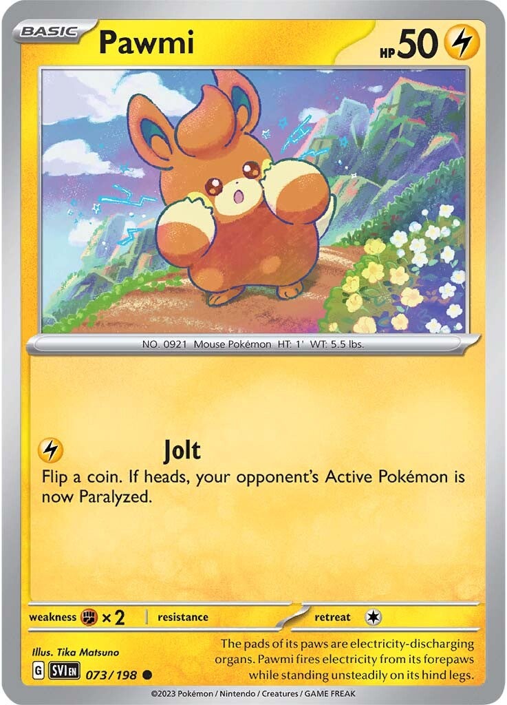 Pawmi (073/198) [Scarlet & Violet: Base Set] - Pokémon - Card Brawlers | Quebec | Canada |