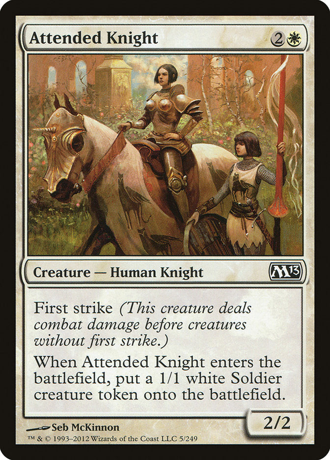 Attended Knight [Magic 2013] - Magic: The Gathering - Card Brawlers | Quebec | Canada |