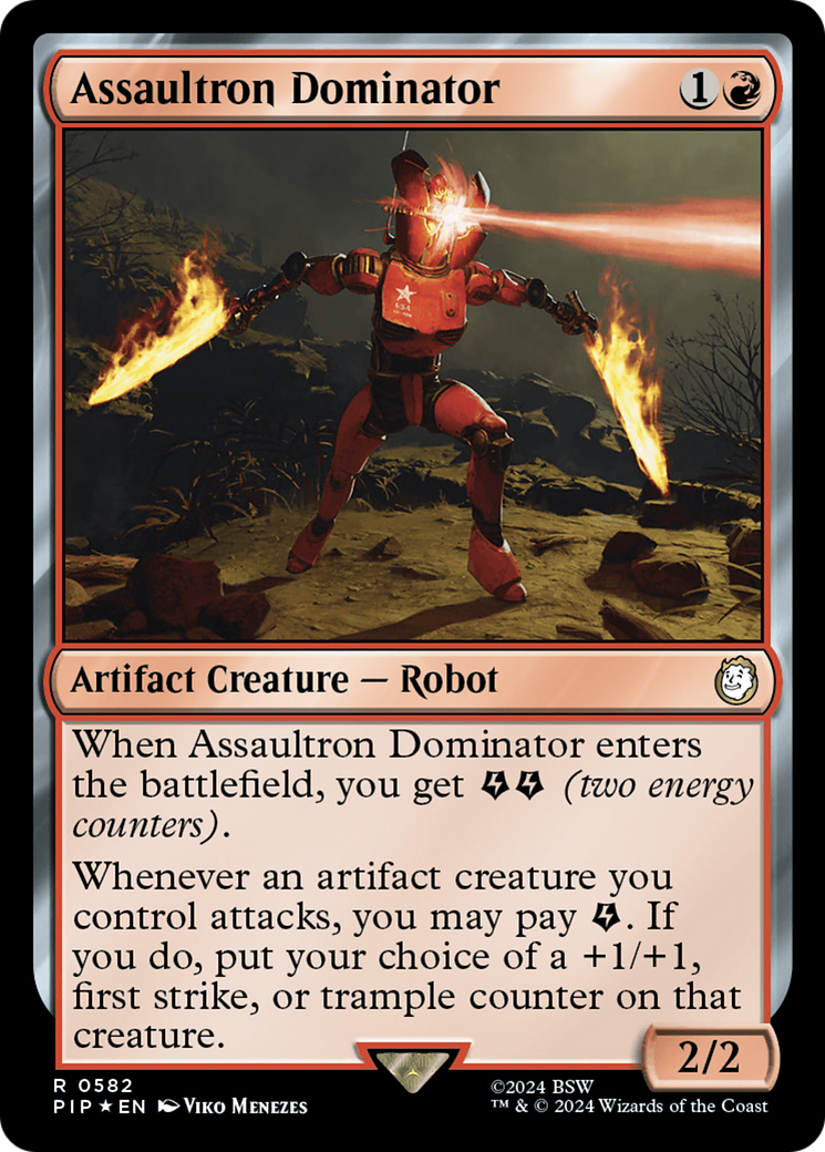 Assaultron Dominator (Surge Foil) [Fallout] - Magic: The Gathering - Card Brawlers | Quebec | Canada |