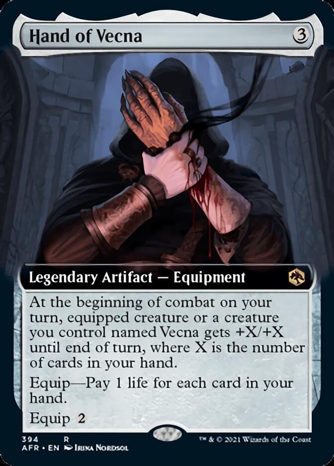 Hand of Vecna (Extended Art) [Dungeons & Dragons: Adventures in the Forgotten Realms] - Magic: The Gathering - Card Brawlers | Quebec | Canada |
