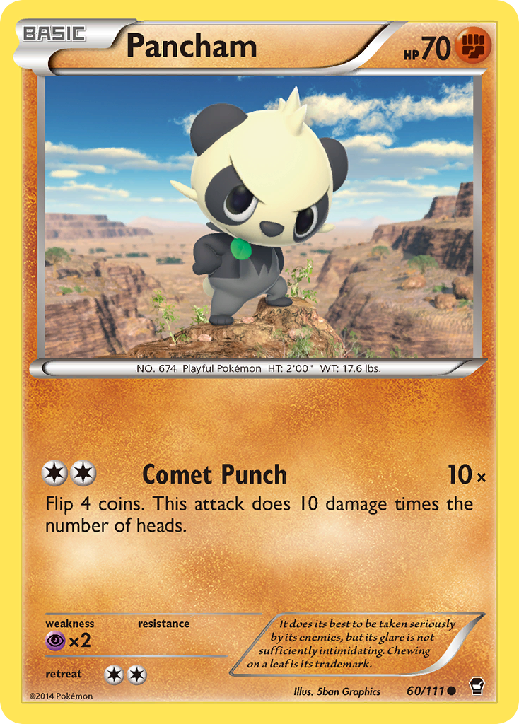 Pancham (60/111) [XY: Furious Fists] - Pokémon - Card Brawlers | Quebec | Canada |