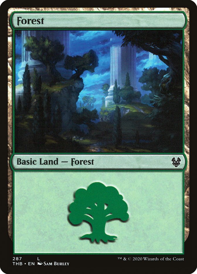 Forest (287) [Theros Beyond Death] - Magic: The Gathering - Card Brawlers | Quebec | Canada |