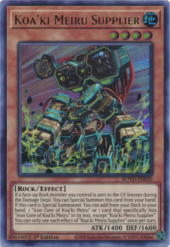 Koa'ki Meiru Supplier [ROTD-EN030] Ultra Rare - Yu-Gi-Oh! - Card Brawlers | Quebec | Canada |