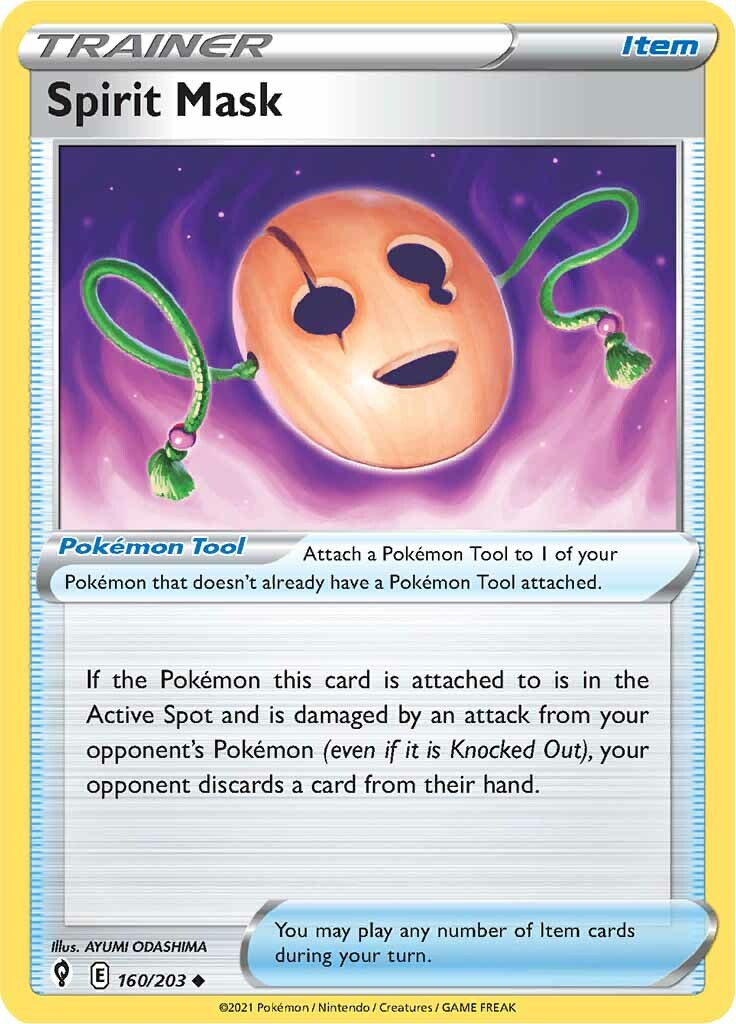 Spirit Mask (160/203) [Sword & Shield: Evolving Skies] - Pokémon - Card Brawlers | Quebec | Canada |