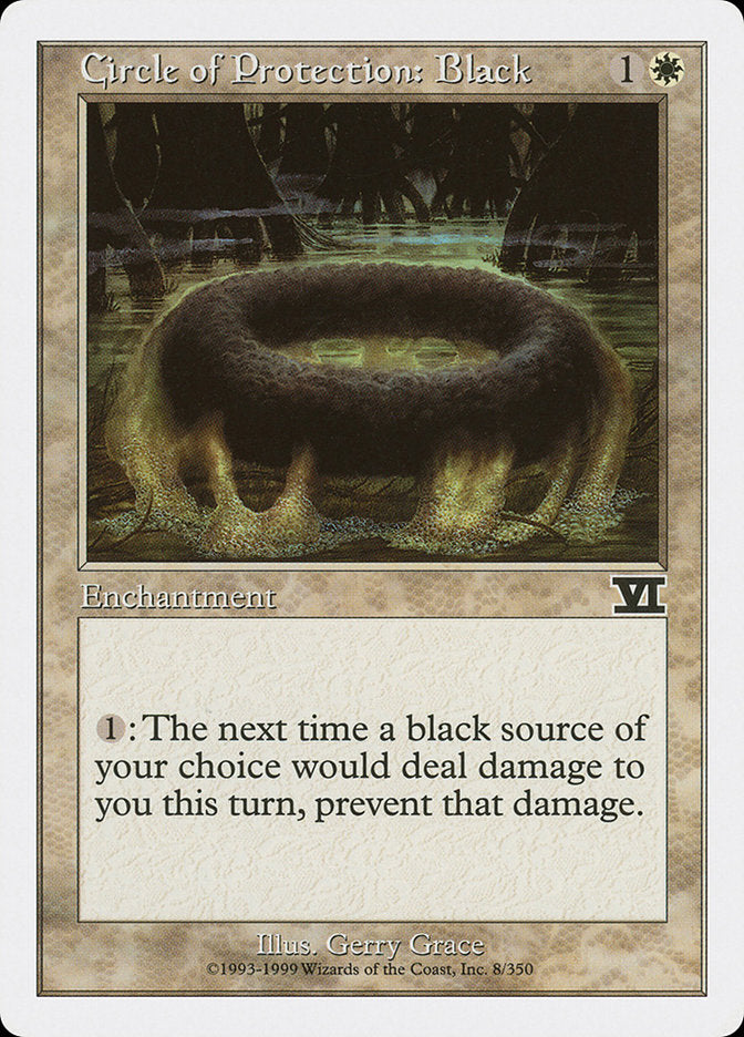 Circle of Protection: Black [Classic Sixth Edition] - Magic: The Gathering - Card Brawlers | Quebec | Canada |