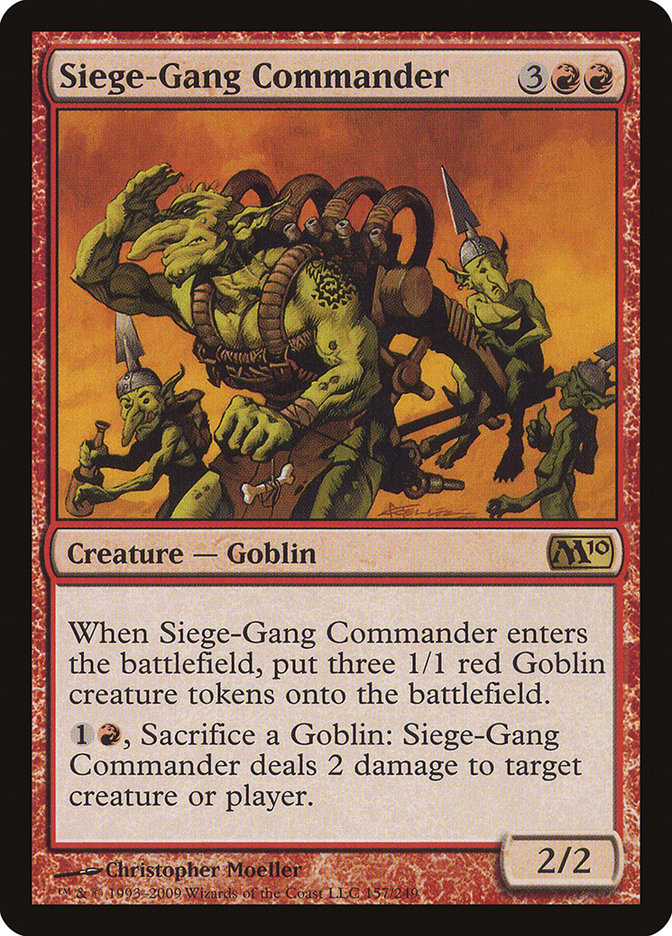 Siege-Gang Commander [Magic 2010] - Magic: The Gathering - Card Brawlers | Quebec | Canada |