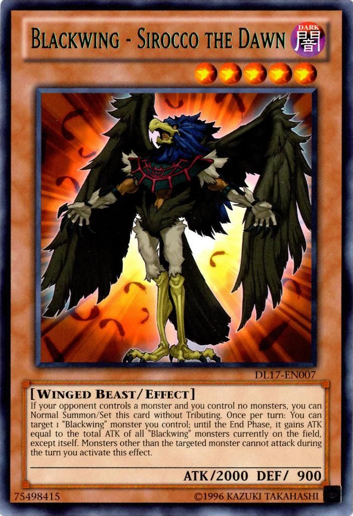 Blackwing - Sirocco the Dawn (Green) [DL17-EN007] Rare - Yu-Gi-Oh! - Card Brawlers | Quebec | Canada |
