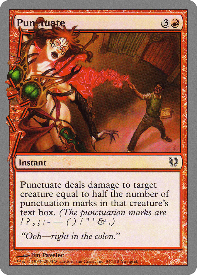 Punctuate [Unhinged] - Magic: The Gathering - Card Brawlers | Quebec | Canada |