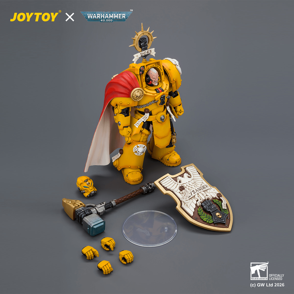 JOYTOY - Imperial Fists Darnath Lysander with Thunder Hammer and Storm Shield - (PREORDER) October 30, 2026