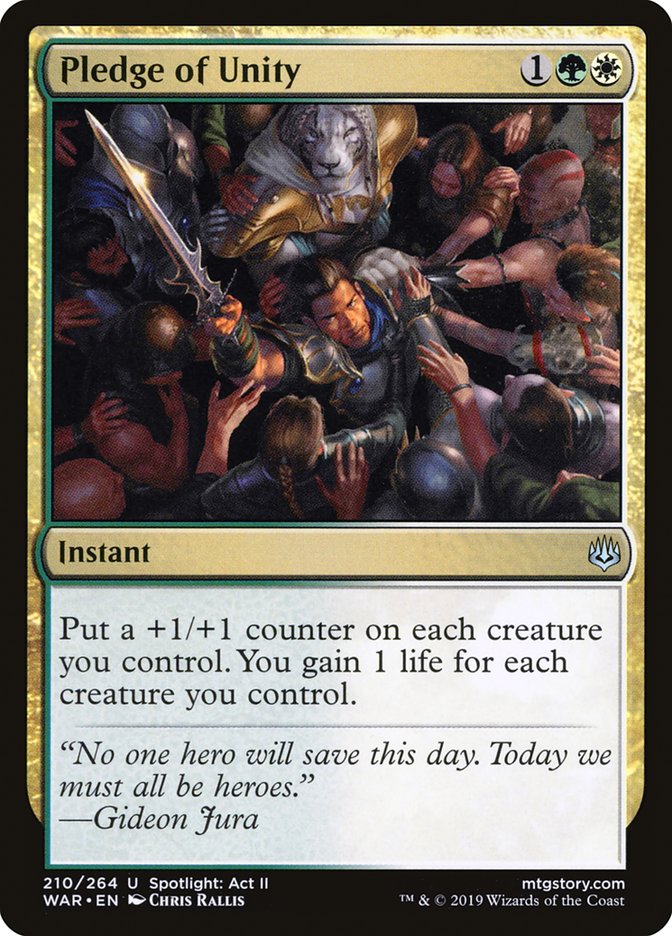 Pledge of Unity [War of the Spark] - Magic: The Gathering - Card Brawlers | Quebec | Canada |