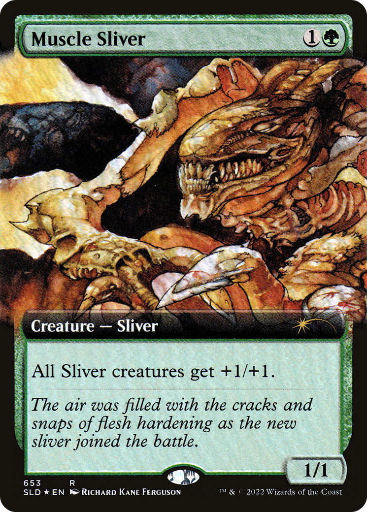 Muscle Sliver (Extended Art) [Secret Lair Drop Promos] - Magic: The Gathering - Card Brawlers | Quebec | Canada |