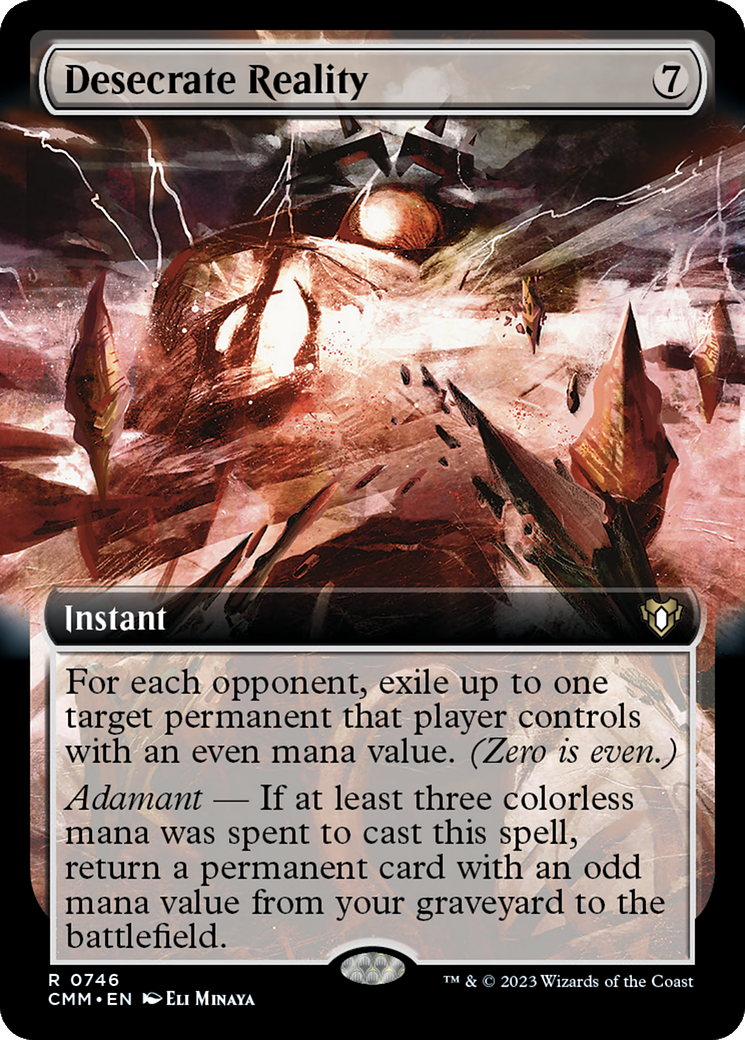 Desecrate Reality (Extended Art) [Commander Masters] - Magic: The Gathering - Card Brawlers | Quebec | Canada |