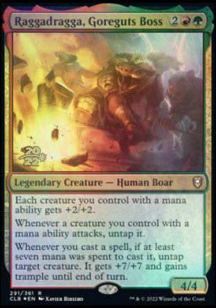 Raggadragga, Goreguts Boss [Commander Legends: Battle for Baldur's Gate Prerelease Promos] - Magic: The Gathering - Card Brawlers | Quebec | Canada |