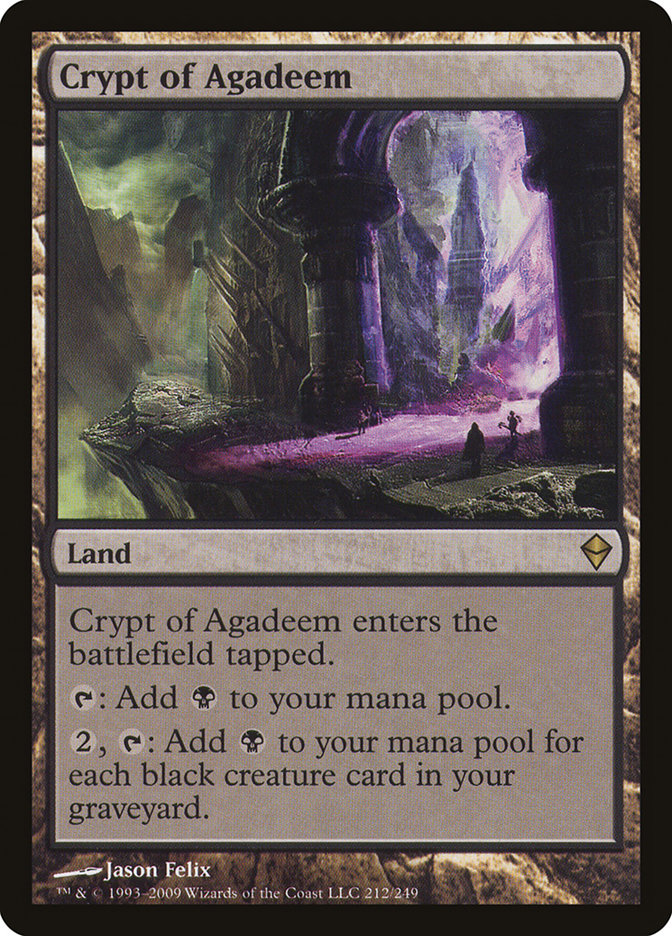 Crypt of Agadeem [Zendikar] - Magic: The Gathering - Card Brawlers | Quebec | Canada |
