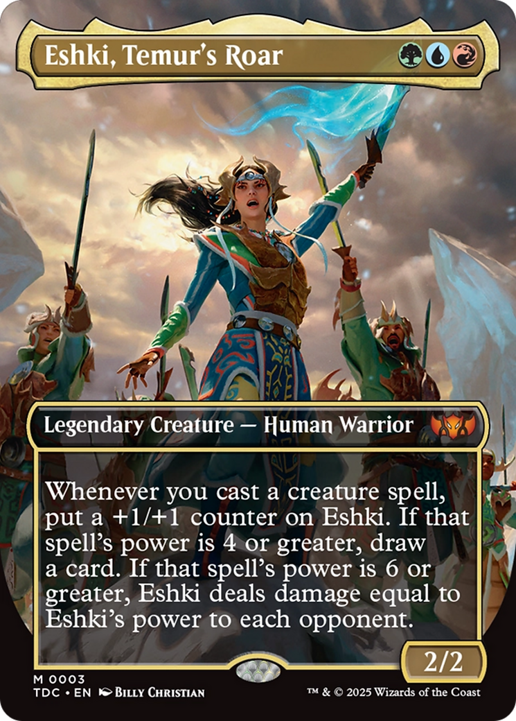 Eshki, Temur's Roar (Borderless) [Tarkir: Dragonstorm Commander] - Magic: The Gathering - Card Brawlers | Quebec | Canada |